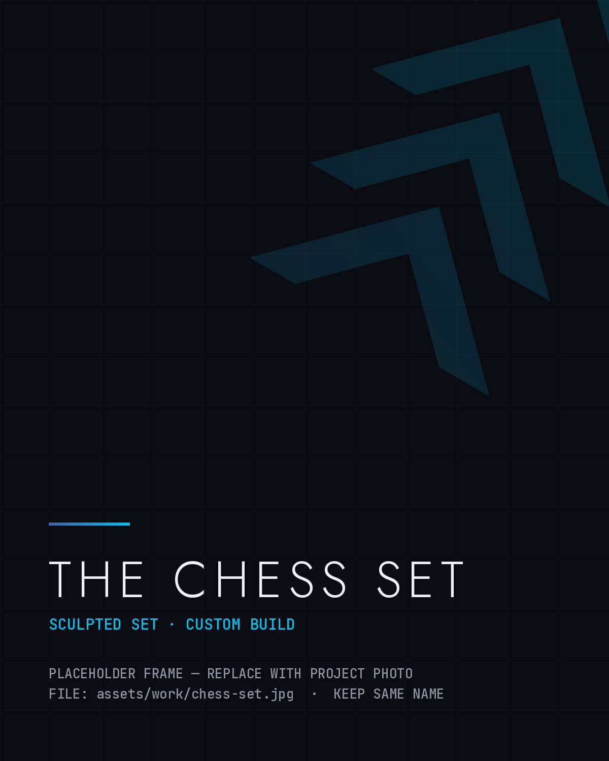 The Chess Set — custom sculpted set