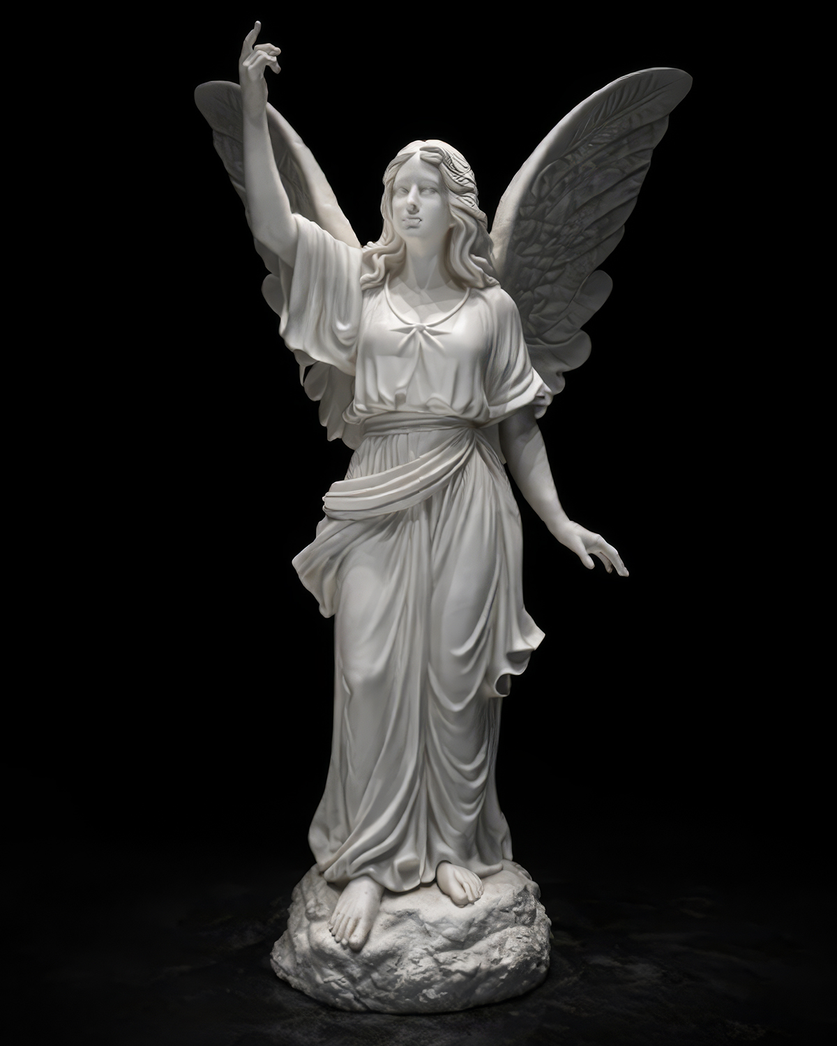 The Angel — Winged Figure - FRP - Hand Finished