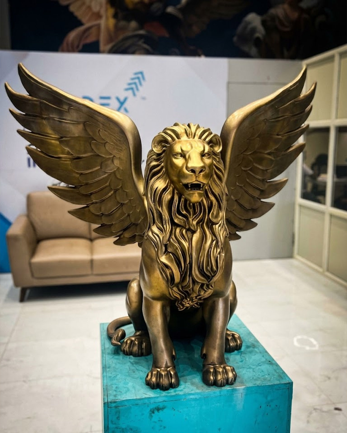 The Griffin Lion — Mythic Sculpture - FRP - Custom Build